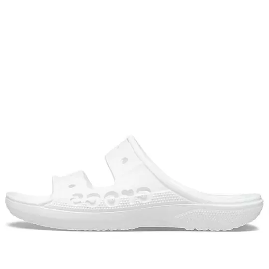Crocs Chinelos brancos unissex fashion casuais