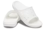 Crocs Chinelos casuais minimalistas Baya brancos 12000-100