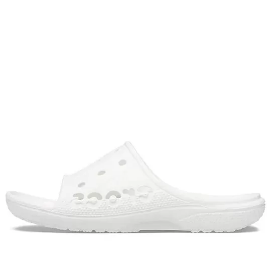 Crocs Chinelos casuais minimalistas Baya brancos 12000-100