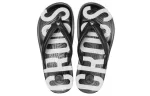 Crocs Chinelos com estampa de crocband preto branco
