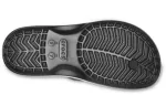 Crocs Chinelos com estampa de crocband preto branco