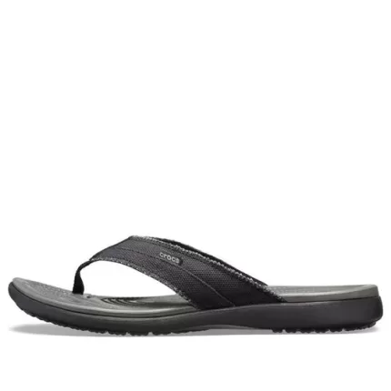 Crocs Chinelos de lona Santa Cruz ‘Preto Cinza Ardósia’
