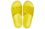 Crocs Chinelos esportivos aconchegantes e antiderrapantes unissex amarelos