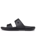 Crocs Chinelos esportivos casuais aconchegantes pretos