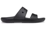 Crocs Chinelos esportivos casuais aconchegantes pretos