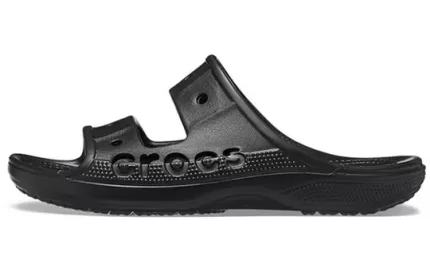 Crocs Chinelos pretos unissex fashion casuais