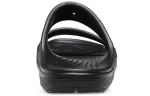 Crocs Chinelos pretos unissex fashion casuais
