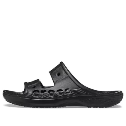 Crocs Chinelos pretos unissex fashion casuais