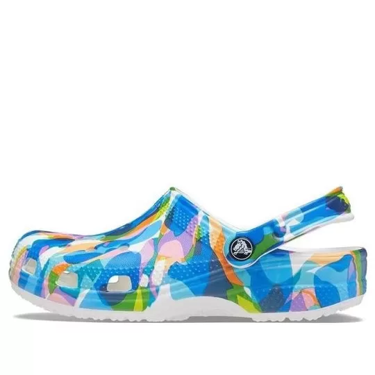 Crocs Classic Bloco de bolhas Clogs ‘Azul Multi’