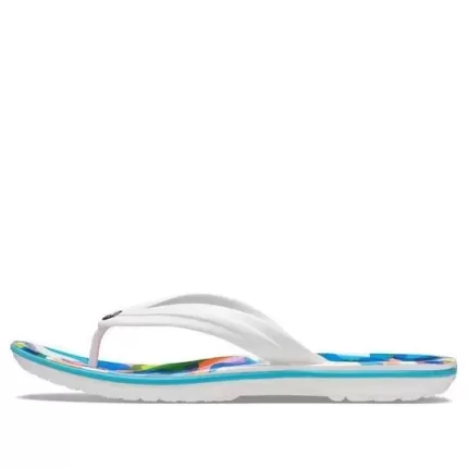 Crocs Classic Bloco de bolhas Slides ‘White Multi’