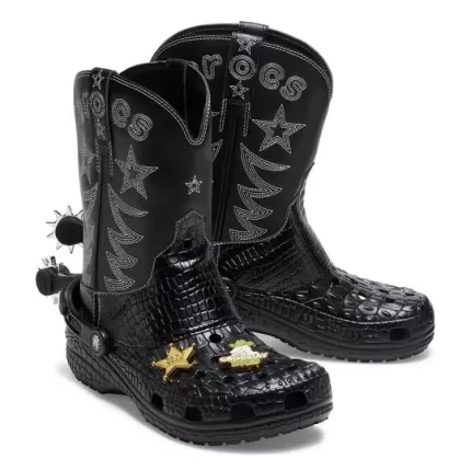 Crocs Classic Bota de cowboy ‘Preta’