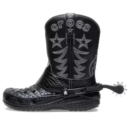 Crocs Classic Bota de cowboy ‘Preta’