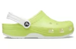 Crocs Classic Brilha no escuro Clogs ‘Verde Limão Branco’