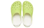 Crocs Classic Brilha no escuro Clogs ‘Verde Limão Branco’