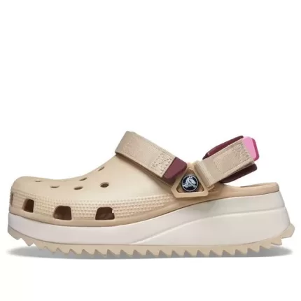 Crocs Classic Caminhante Clogs ‘Bege Branco Vermelho’