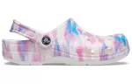 Crocs Classic Casual Unissex Branco Rosa Azul Sandálias ‘White Pink Blue’