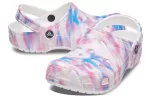 Crocs Classic Casual Unissex Branco Rosa Azul Sandálias ‘White Pink Blue’