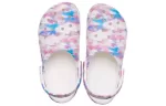 Crocs Classic Casual Unissex Branco Rosa Azul Sandálias ‘White Pink Blue’