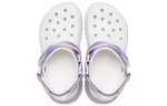 Crocs Classic Casual Unissex Branco Roxo Sandálias ‘White Purple’
