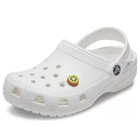 Crocs Classic Charme Fatia de Kiwi Clogs ‘Branco’ 21SF10008477