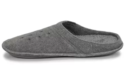 Crocs Classic Chinelo Casual Engrossar Ficar Quente Sapato Unissex Cinza