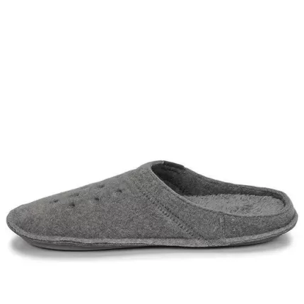 Crocs Classic Chinelo Casual Engrossar Ficar Quente Sapato Unissex Cinza