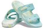 Crocs Classic Chinelos Moda Casual Unissex Azul Verde ‘Azul Verde’