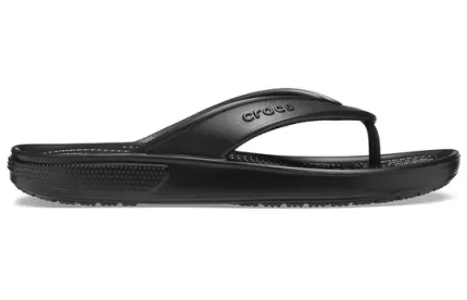 Crocs Classic Chinelos aconchegantes antiderrapantes unissex pretos