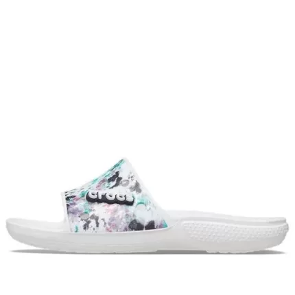 Crocs Classic Chinelos brancos unissex moda casual