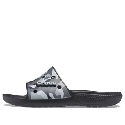 Crocs Classic Chinelos camuflados pretos unissex