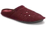 Crocs Classic Chinelos casuais grossos e quentes unissex vinho tinto