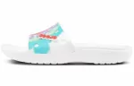 Crocs Classic Chinelos com padrão tie-dye multicoloridos