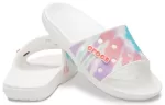 Crocs Classic Chinelos com padrão tie-dye multicoloridos