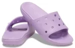 Crocs Classic Chinelos esportivos aconchegantes com sola macia unissex roxo