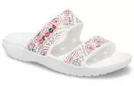 Crocs Classic Chinelos esportivos antiderrapantes e resistentes ao desgaste unissex brancos