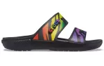 Crocs Classic Chinelos esportivos antiderrapantes resistentes ao desgaste unissex pretos