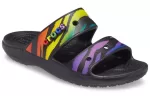 Crocs Classic Chinelos esportivos antiderrapantes resistentes ao desgaste unissex pretos