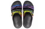 Crocs Classic Chinelos esportivos antiderrapantes resistentes ao desgaste unissex pretos