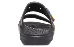 Crocs Classic Chinelos esportivos antiderrapantes resistentes ao desgaste unissex pretos