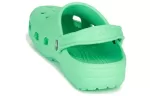 Crocs Classic Chinelos esportivos de salto plano para exteriores verdes 10001-3U3