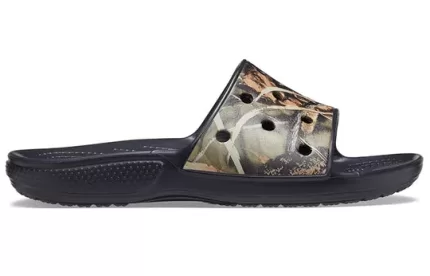 Crocs Classic Chinelos esportivos elegantes unissex preto marrom
