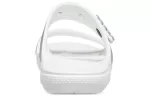 Crocs Classic Chinelos prateados unissex moda casual