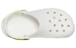 Crocs Classic Clog Beach Sandálias Branca Degradê Verde