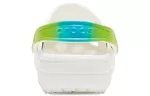 Crocs Classic Clog Beach Sandálias Branca Degradê Verde