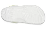 Crocs Classic Clog Beach Sandálias Branca Degradê Verde