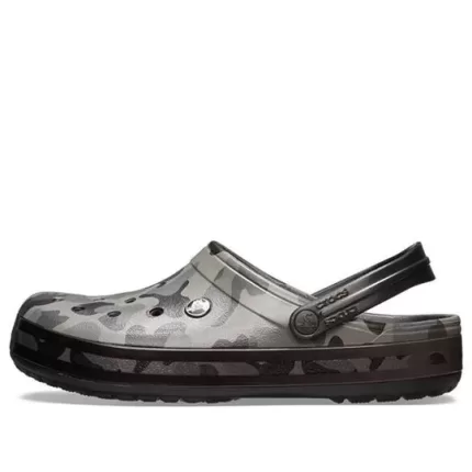 Crocs Classic Clog Beach Sandálias Camuflagem Preta