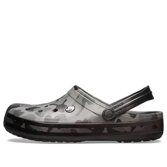 Crocs Classic Clog Beach Sandálias Camuflagem Preta