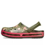Crocs Classic Clog Beach Sandálias Verde Rosa