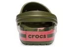 Crocs Classic Clog Beach Sandálias Verde Rosa