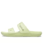 Crocs Classic Clog Chinelos aconchegantes unissex cinza verde